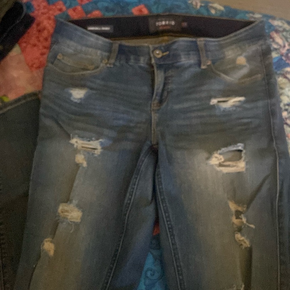 Torrid Bombshell Skinny Jeans-Distressed 12R